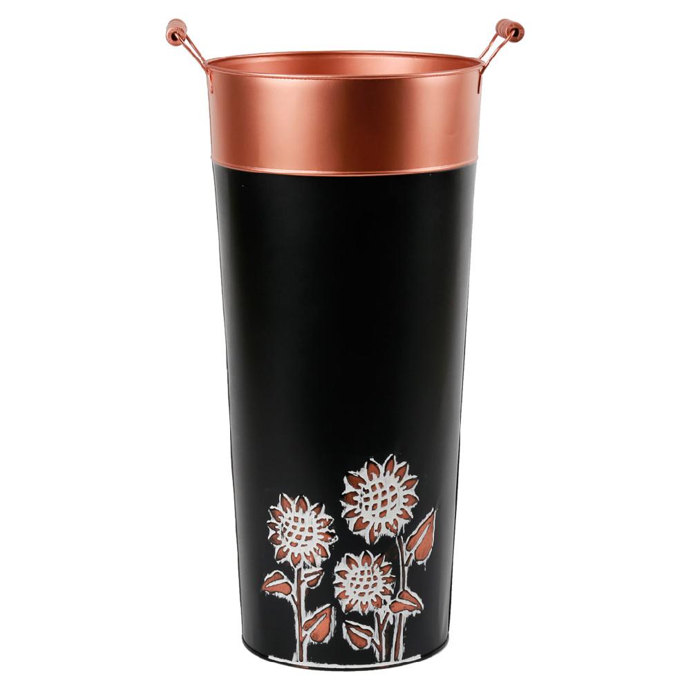 Creaciones meng HOGAR - PARAGUEROS - paragüero de metal redondo negro