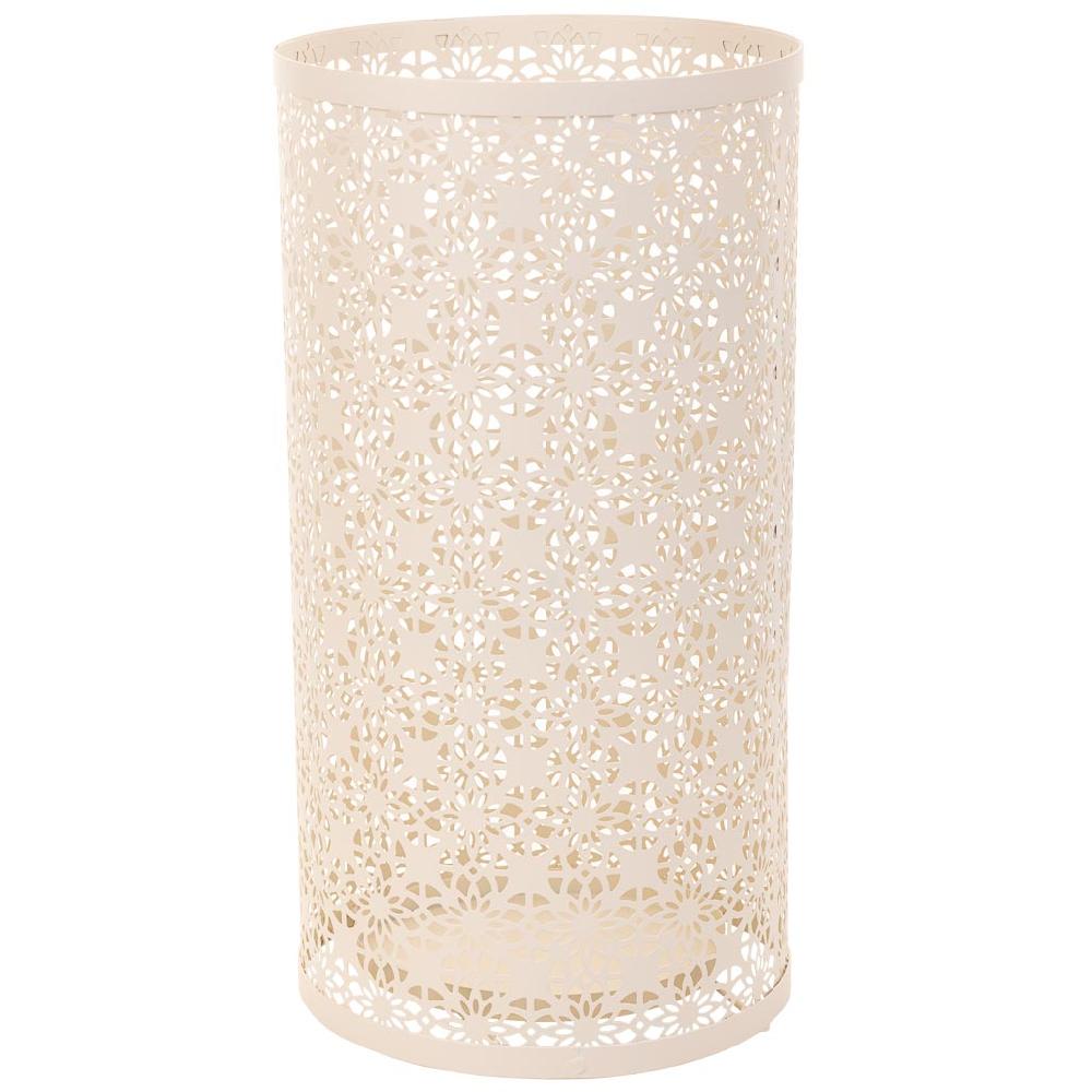 Creaciones meng HOGAR - PARAGUEROS - paraguero redondo de forja blanco