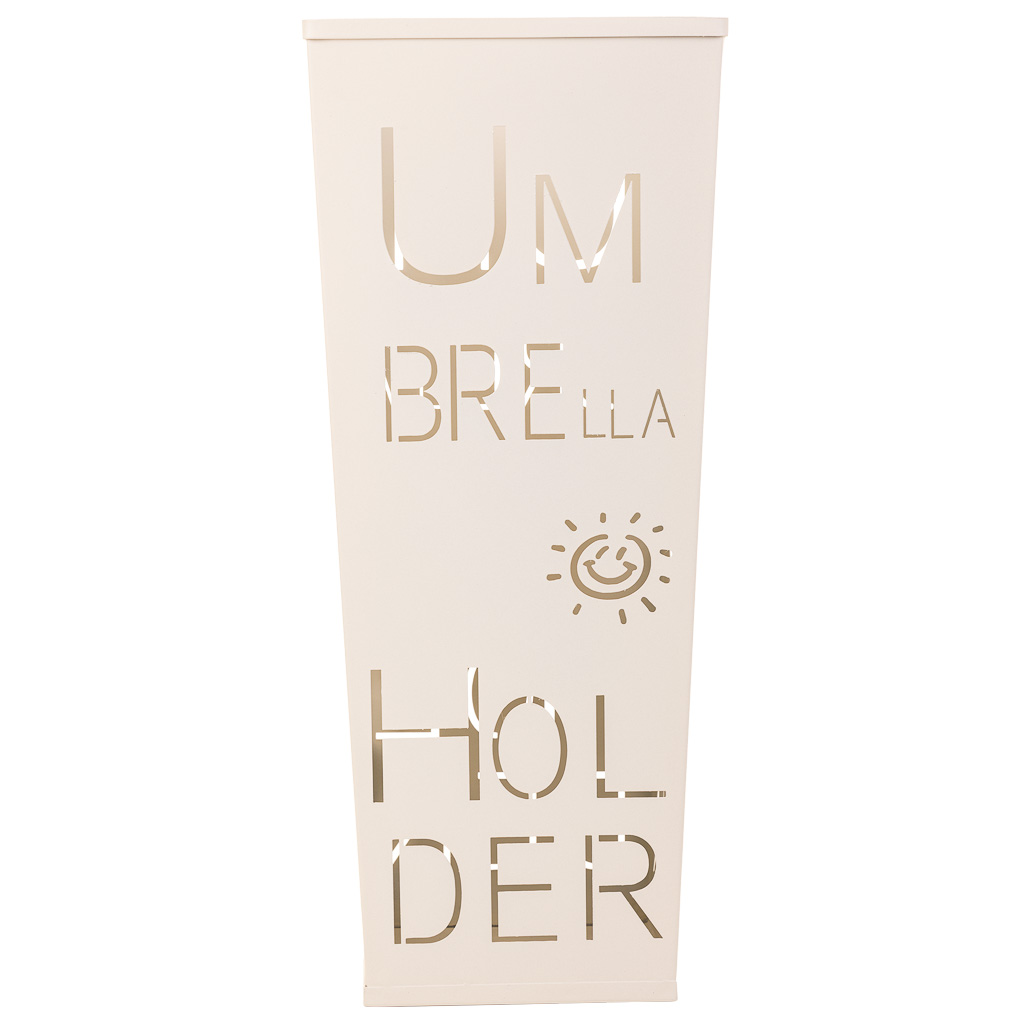 Creaciones Meng HOGAR - PARAGUEROS - Paraguero Redondo De Metal Blanco