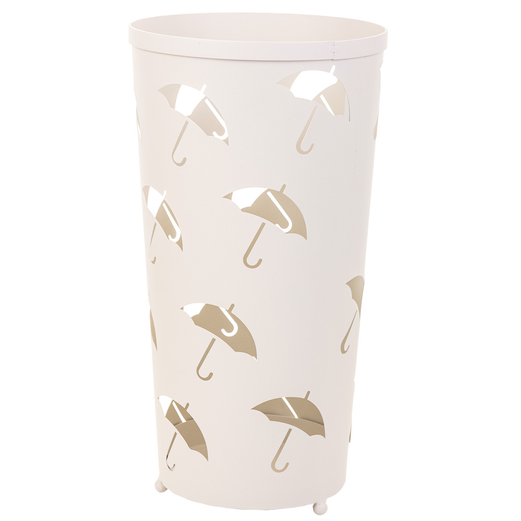 Creaciones meng HOGAR - PARAGUEROS - paraguero redondo de metal blanco