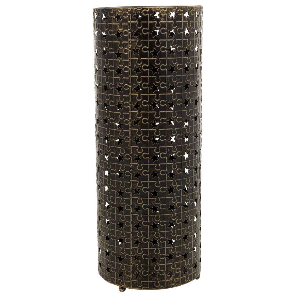 Creaciones Meng HOGAR - PARAGUEROS - Paragüero Redondo De Metal Negro