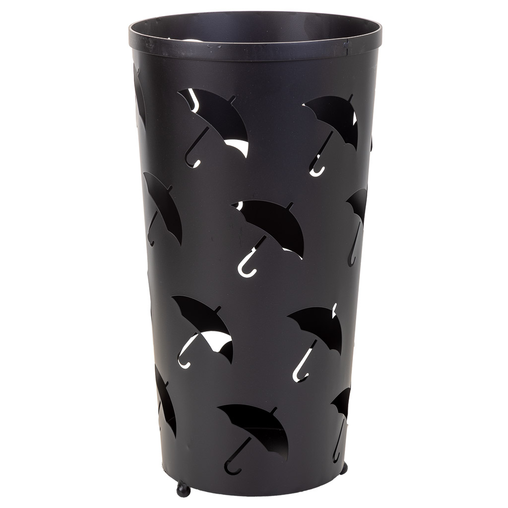 Creaciones meng HOGAR - PARAGUEROS - paraguero redondo de metal negro