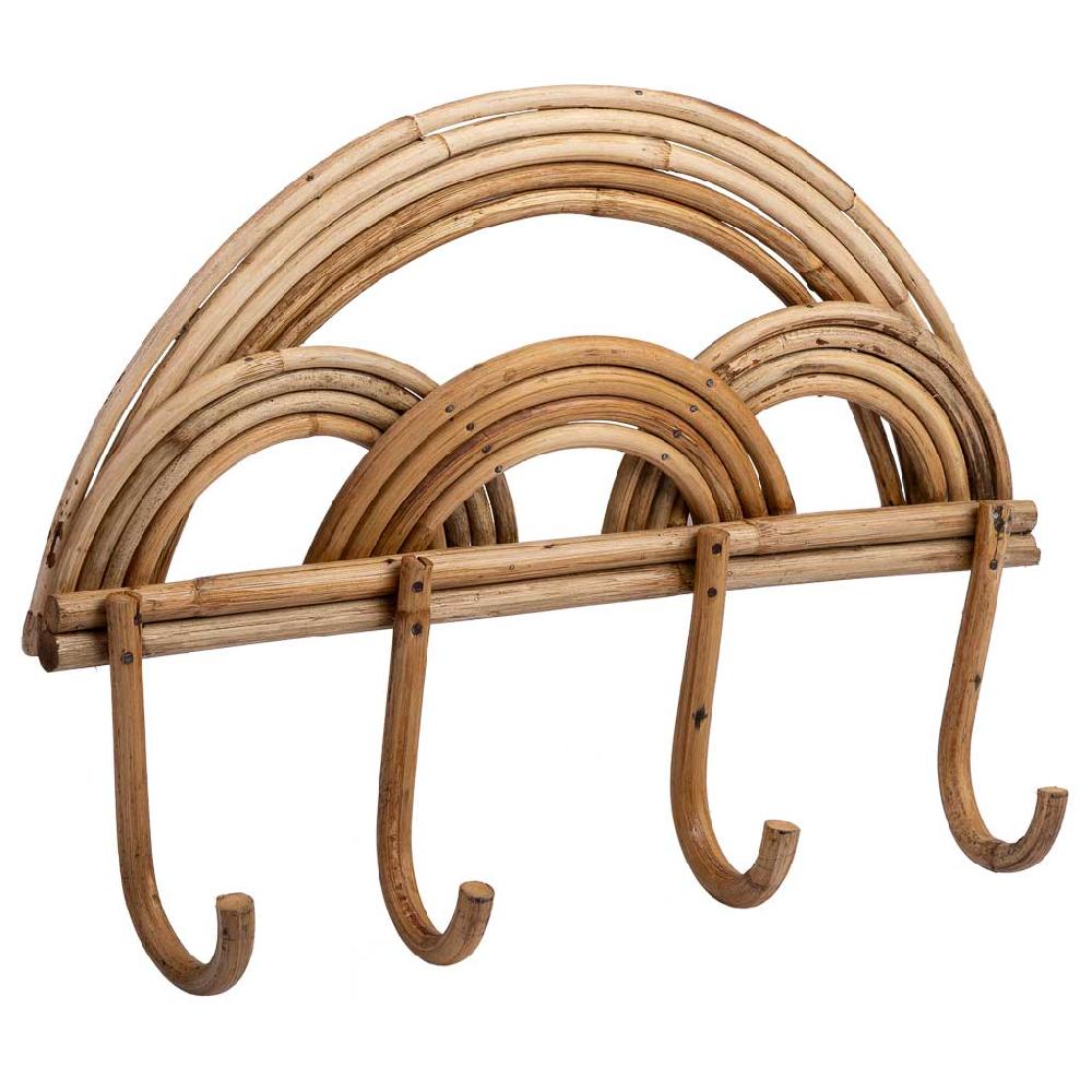Creaciones meng HOGAR - PERCHAS - percha de caña y bambu marron