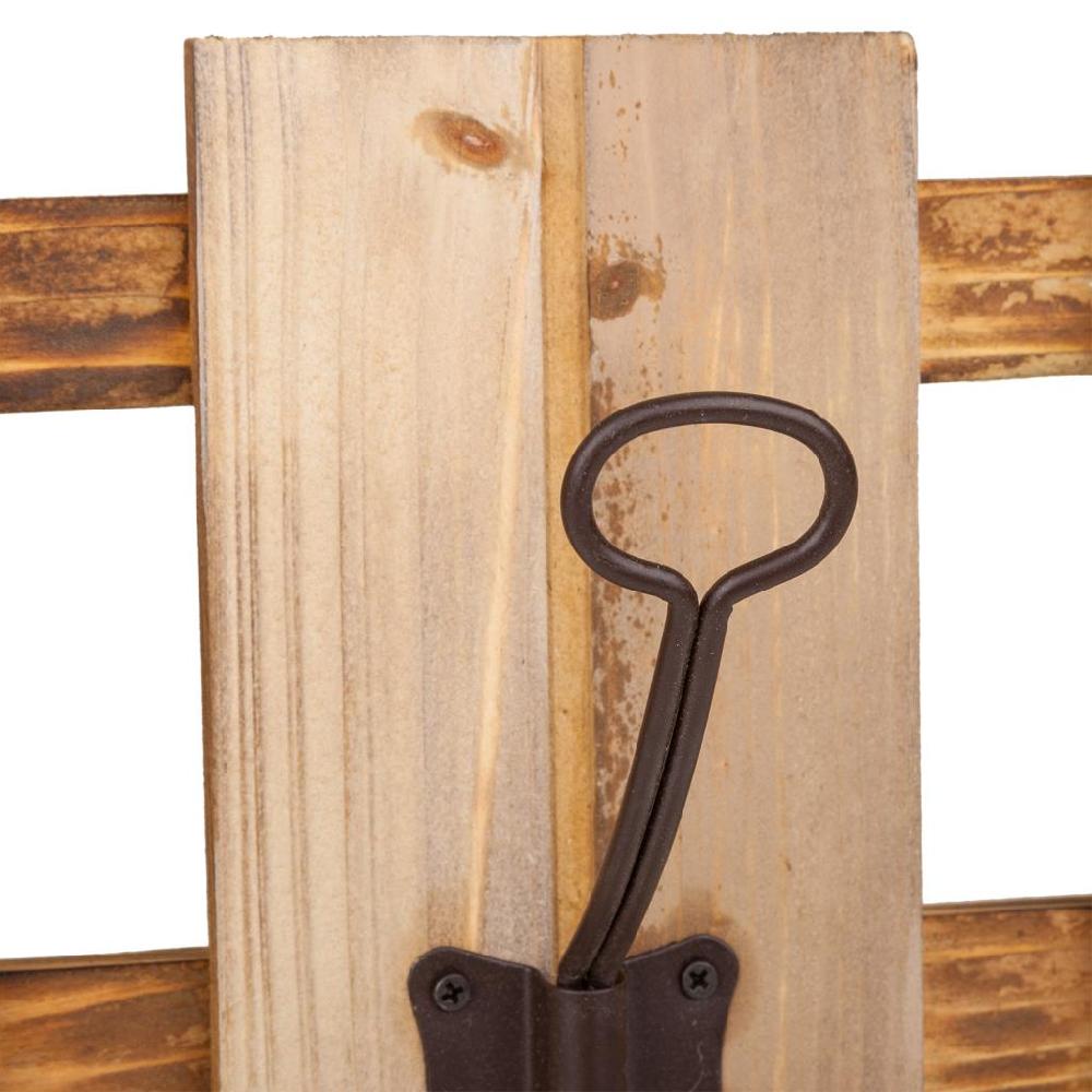 Creaciones Meng HOGAR - PERCHAS - Percha De Madera De 5 Ganchos