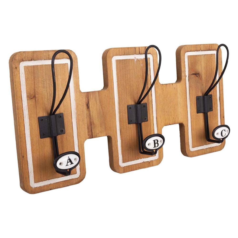 Creaciones meng HOGAR - PERCHAS - percha de madera y metal