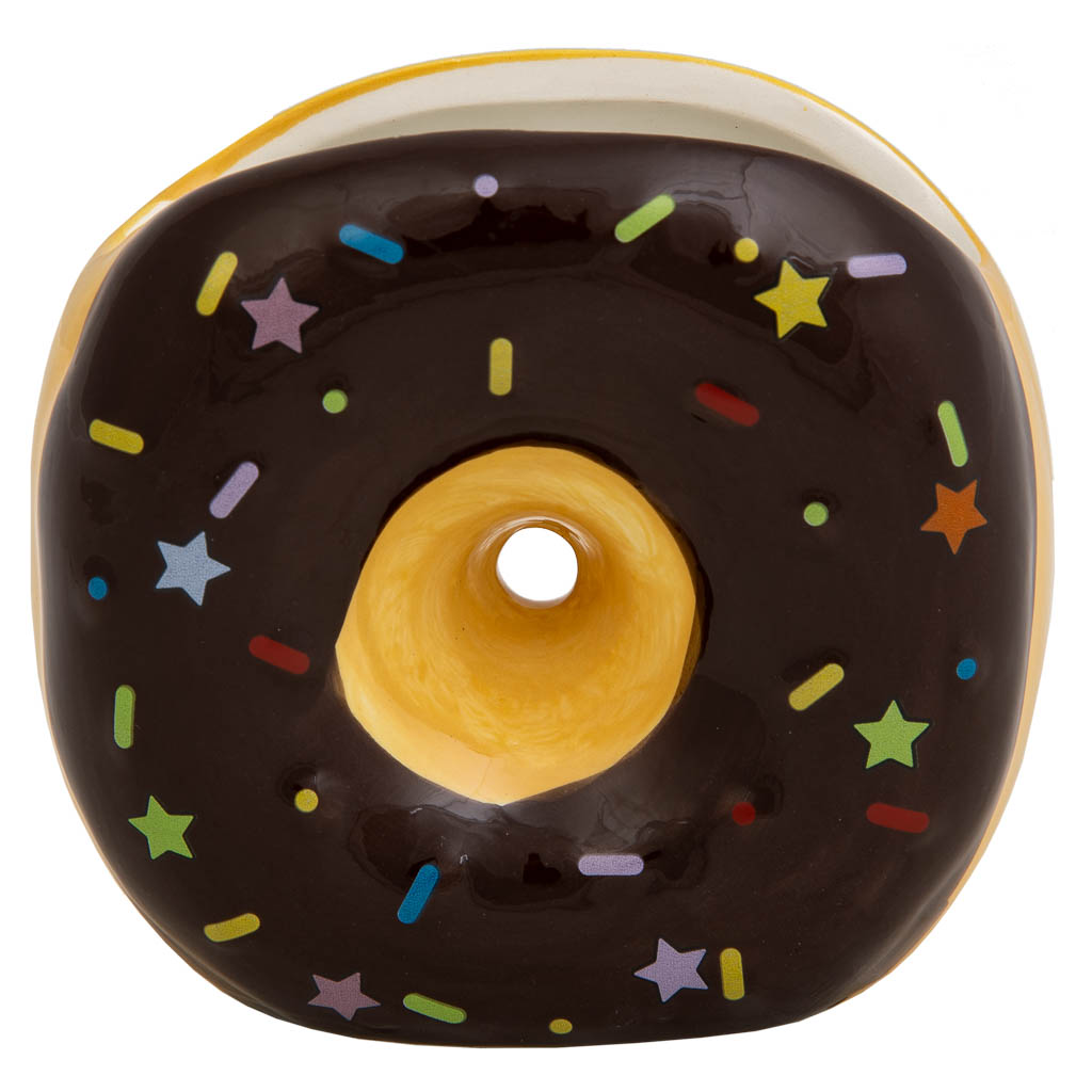 Creaciones Meng HOGAR - PORTALAPICES - Porta Lapices Donut De Ceramica Marron