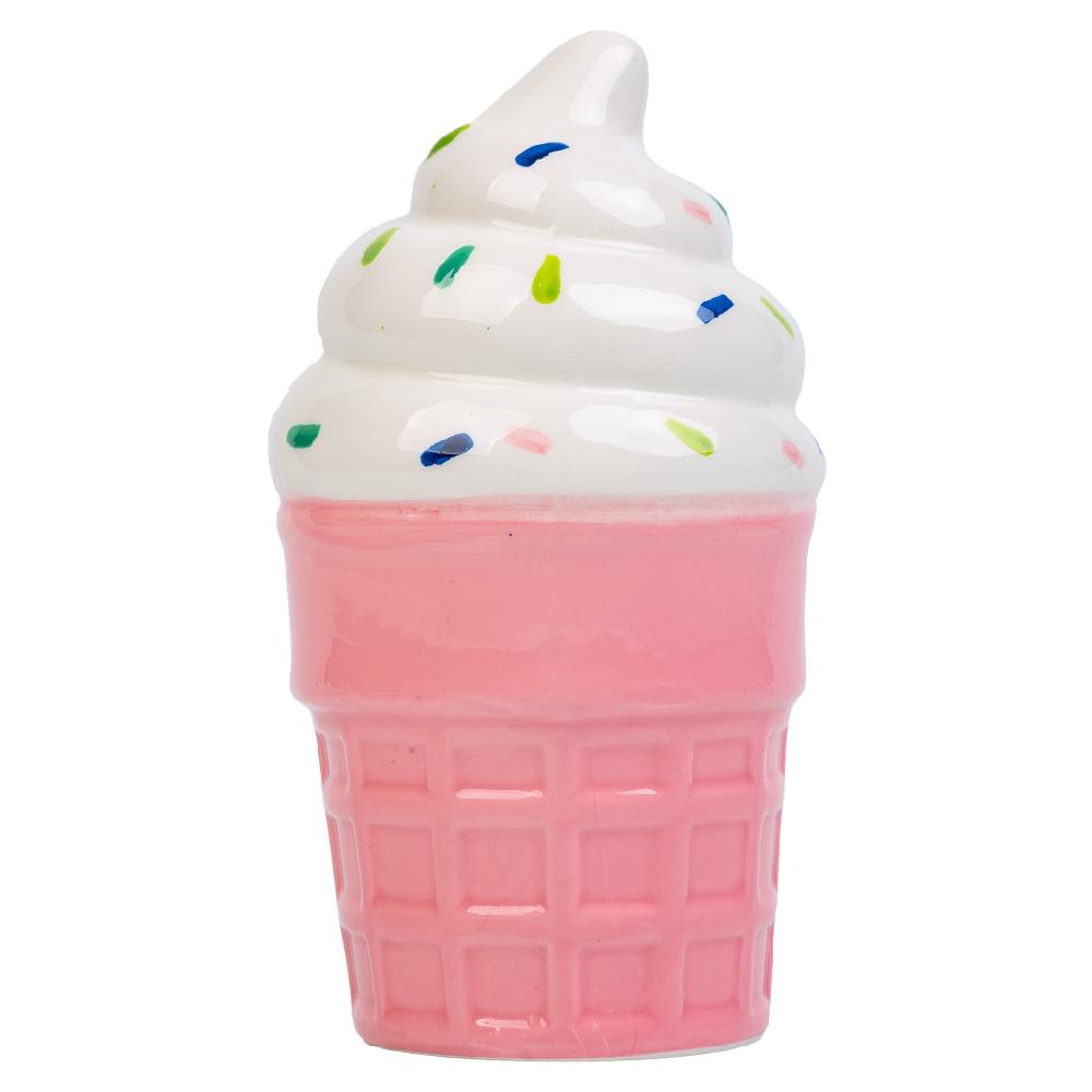 Creaciones Meng HOGAR - PORTALAPICES - Porta Lapices Helado De Ceramica Rosa