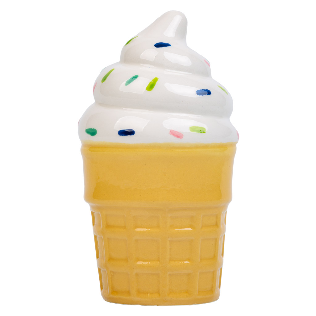 Creaciones Meng HOGAR - PORTALAPICES - Porta Lapices Helado De Ceramica Naranja