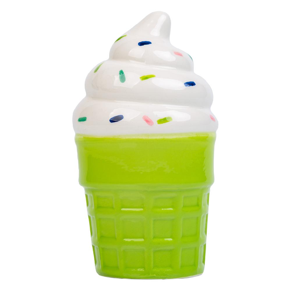 Creaciones Meng HOGAR - PORTALAPICES - Porta Lapices Helado De Ceramica Verde