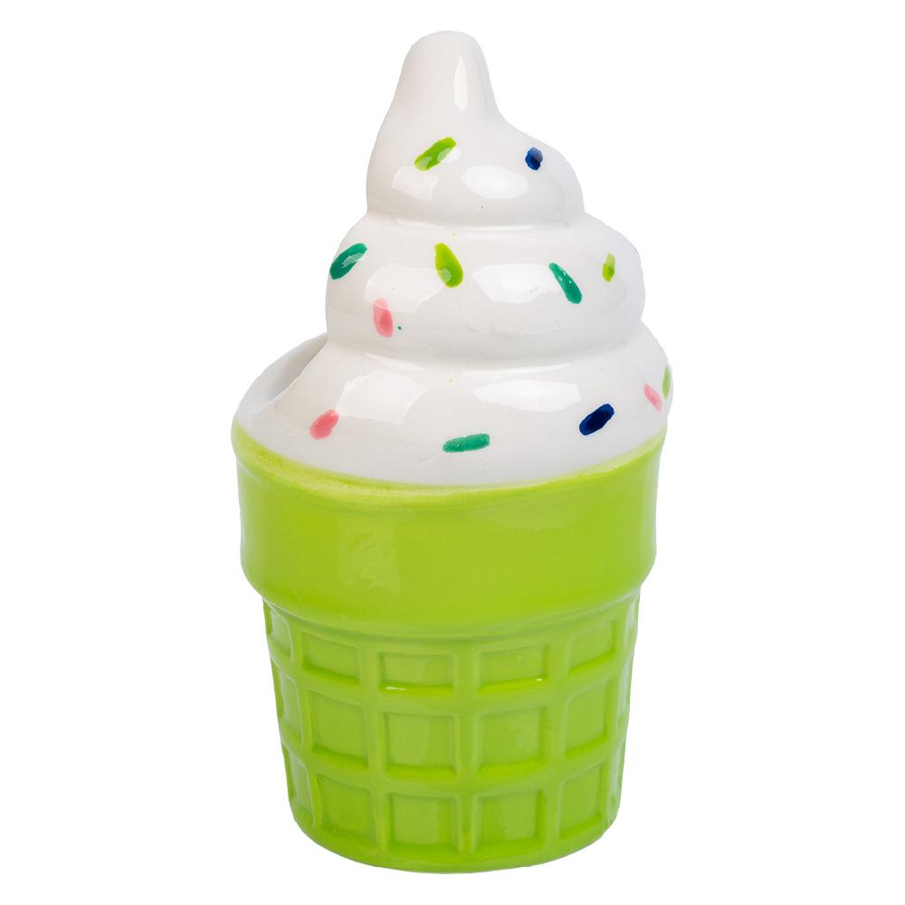 Creaciones meng HOGAR - PORTALAPICES - porta lapices helado de ceramica verde