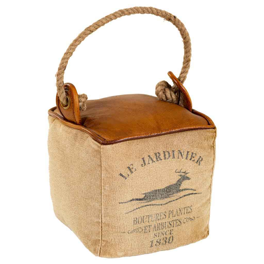 Creaciones meng HOGAR - TOPES DE PUERTA - tope de puerta de piel y cuerda