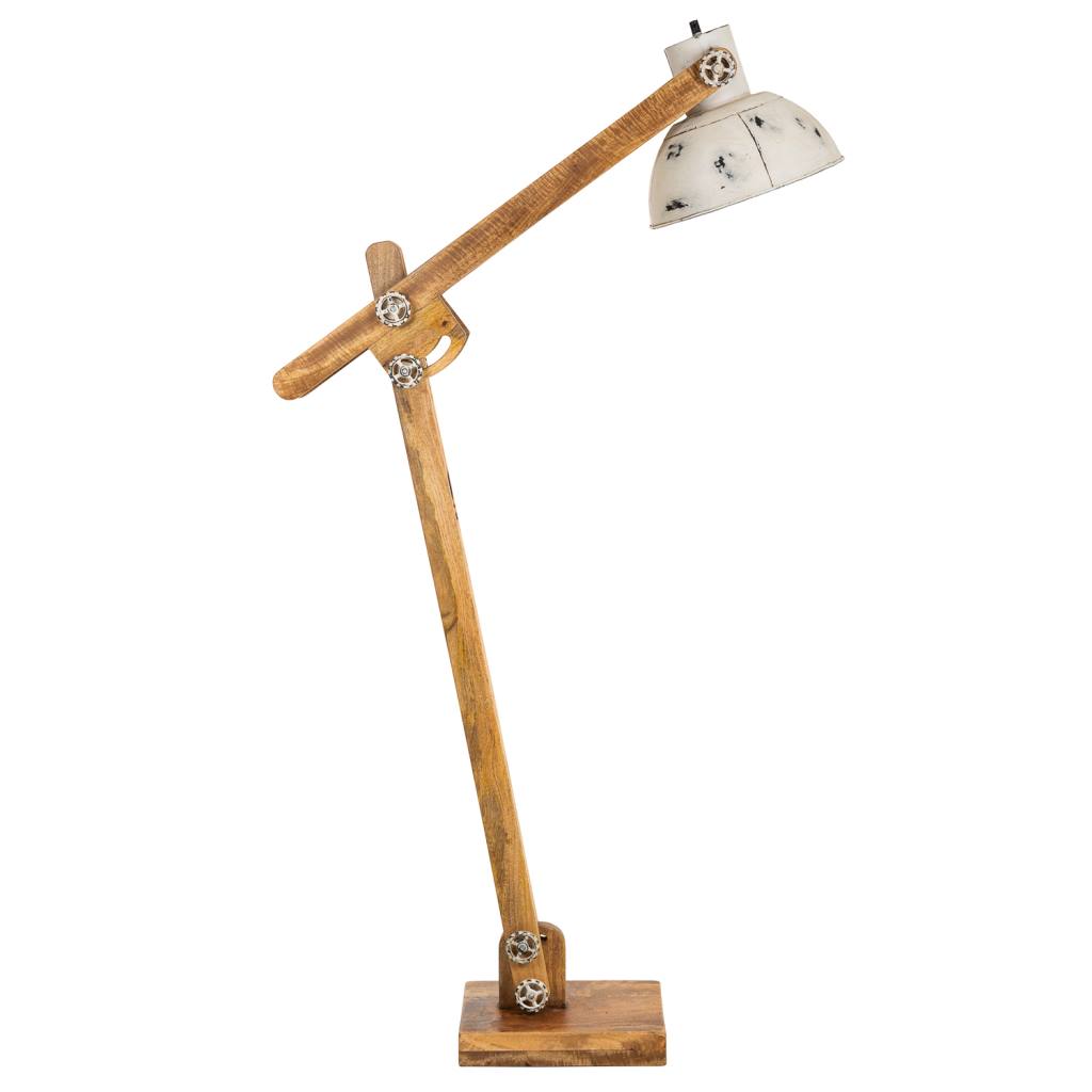 Creaciones Meng ILUMINACION - LAMPARAS DE PIE - Flexo De Pie De Madera Y Metal