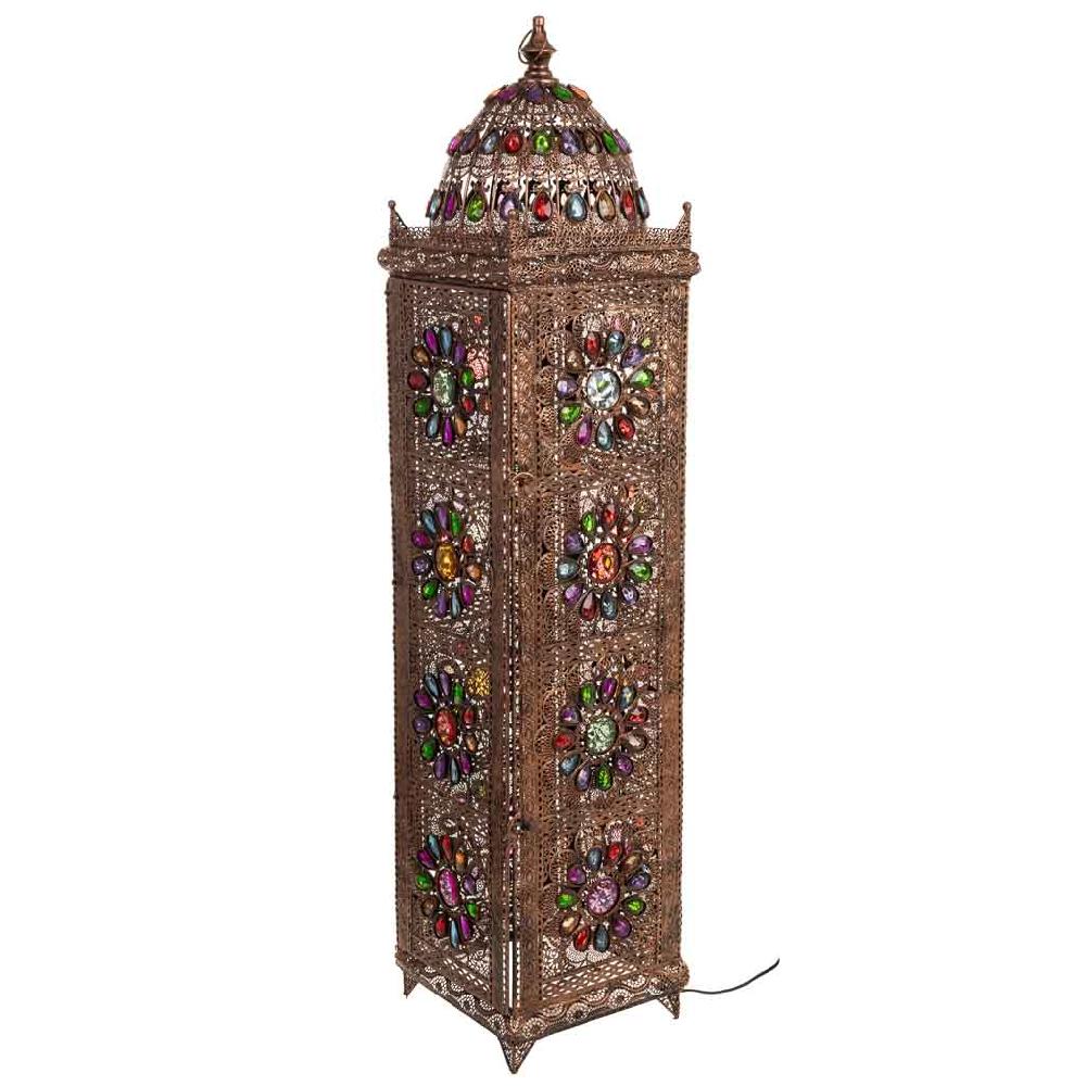 Creaciones meng ILUMINACION - LAMPARAS DE PIE - lámpara de metal y cristal acrilico de colores