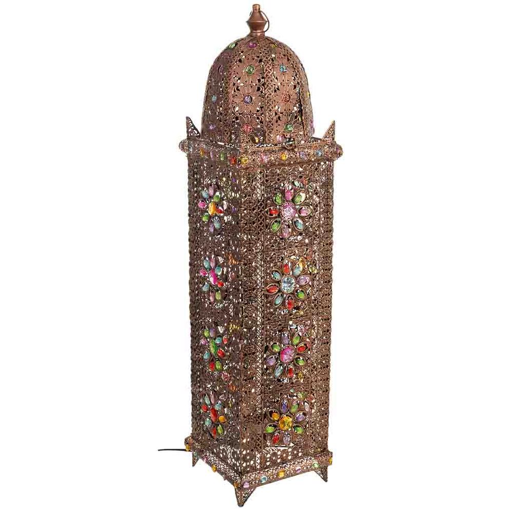 Creaciones meng ILUMINACION - LAMPARAS DE PIE - lámpara de metal y cristal acrilico de colores