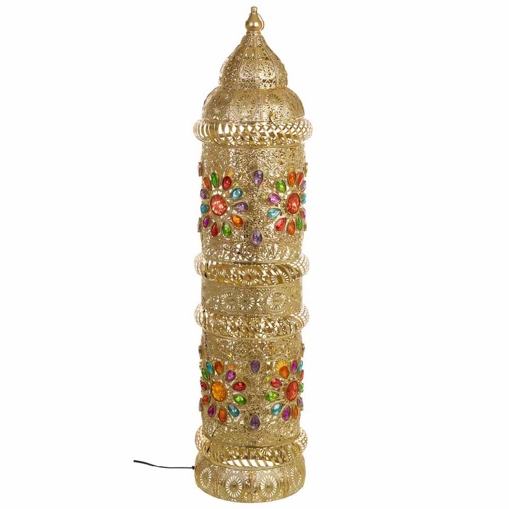 Creaciones meng ILUMINACION - LAMPARAS DE PIE - lámpara de metal y cristal acrilico de colores