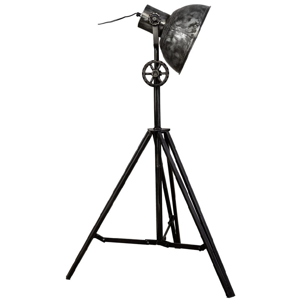 Creaciones Meng ILUMINACION - LAMPARAS DE PIE - Lampara De Pie De Metal Negro