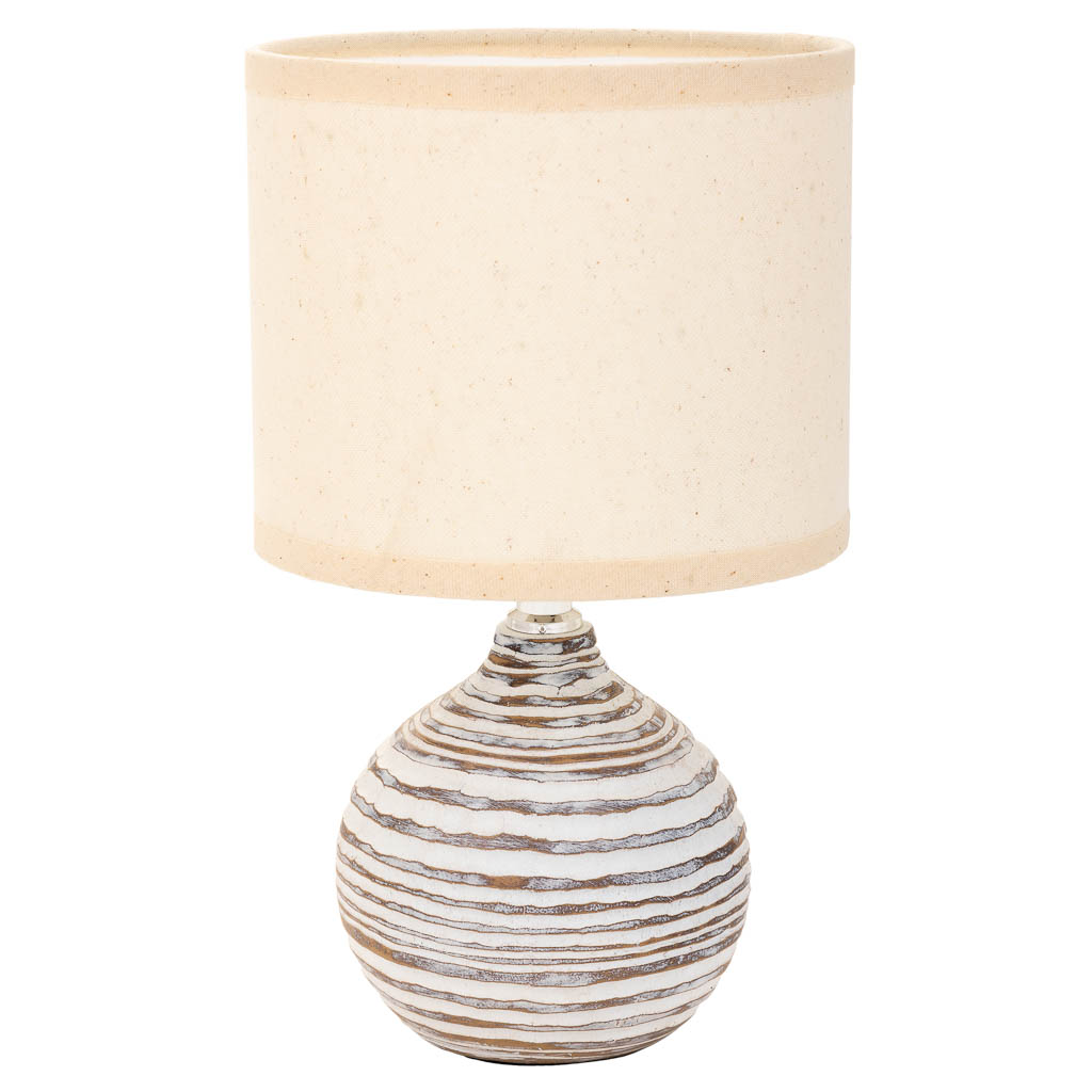 Creaciones meng ILUMINACION - LAMPARAS DE SOBREMESA - lampara de mesa de poliresina blanco