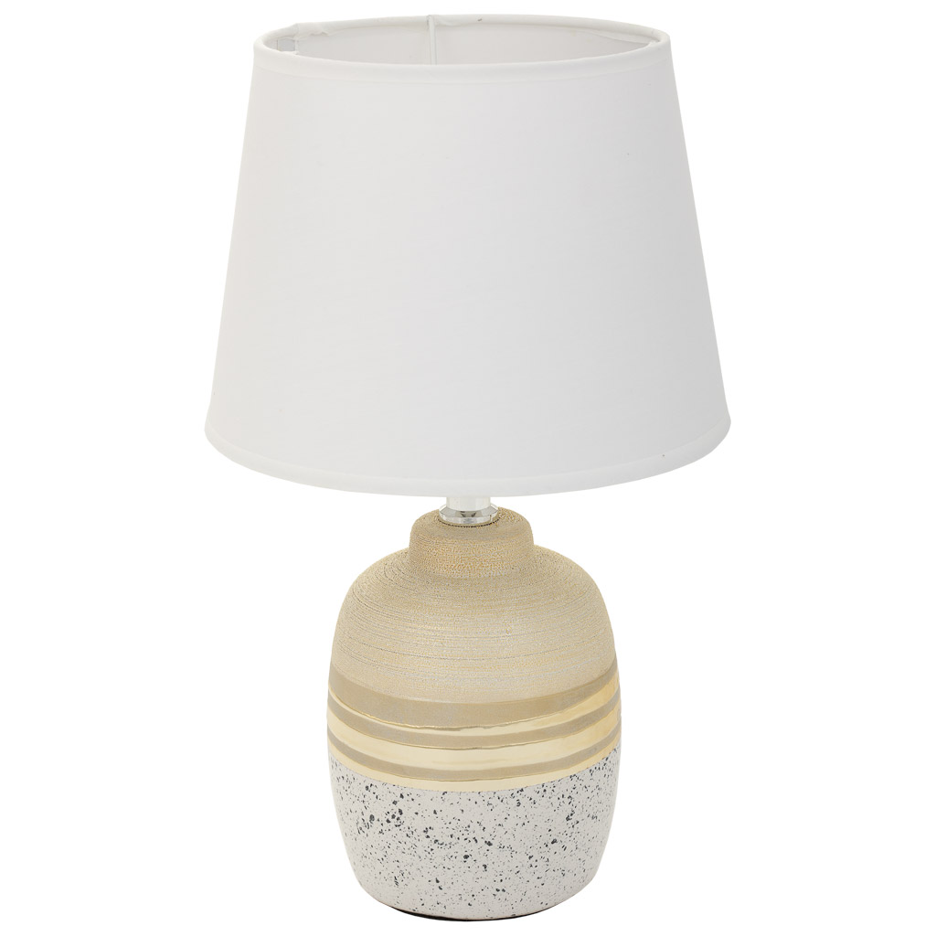 Creaciones meng ILUMINACION - LAMPARAS DE SOBREMESA - lampara de mesa de ceramica oro