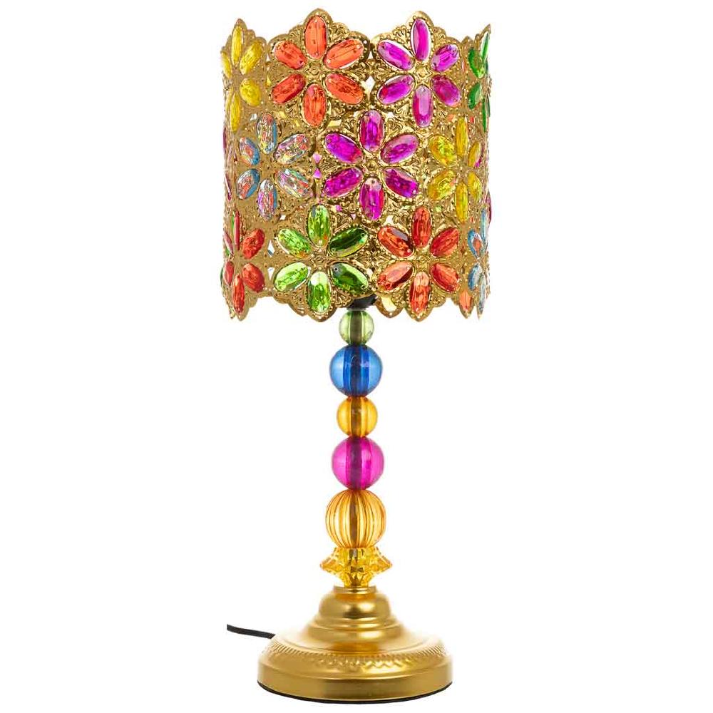 Creaciones Meng ILUMINACION - LAMPARAS DE SOBREMESA - Lámpara De Metal Cristal Acrilico De Colores