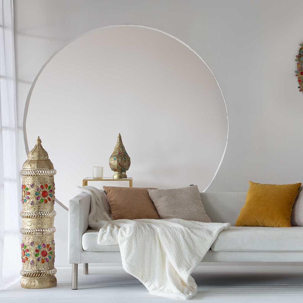 Creaciones Meng ILUMINACION - LAMPARAS DE SOBREMESA - Lámpara De Metal Cristal Acrilico De Colores