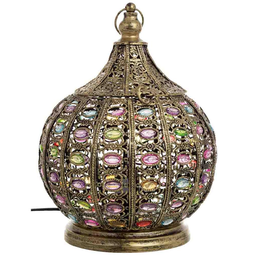 Creaciones Meng ILUMINACION - LAMPARAS DE SOBREMESA - Lámpara De Metal Cristal Acrilico De Colores