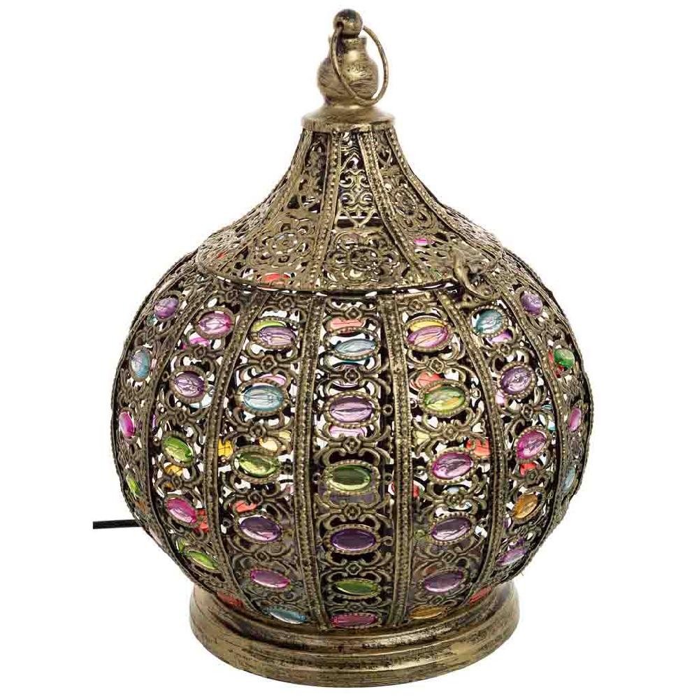 Creaciones meng ILUMINACION - LAMPARAS DE SOBREMESA - lámpara de metal cristal acrilico de colores