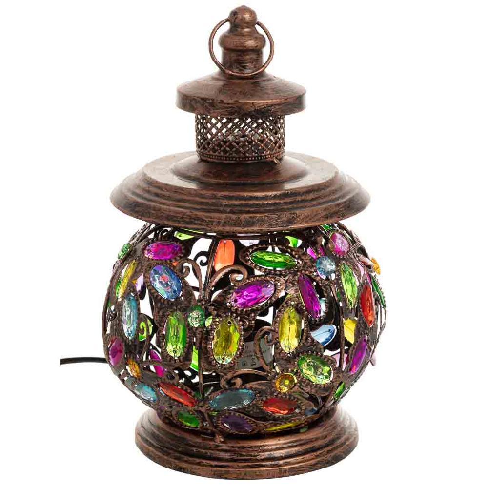 Creaciones meng ILUMINACION - LAMPARAS DE SOBREMESA - lámpara de metal cristal acrilico de colores