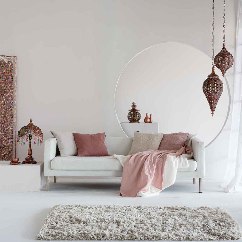 Creaciones Meng ILUMINACION - LAMPARAS DE TECHO - Lámpara De Metal Cristal Acrilico De Colores