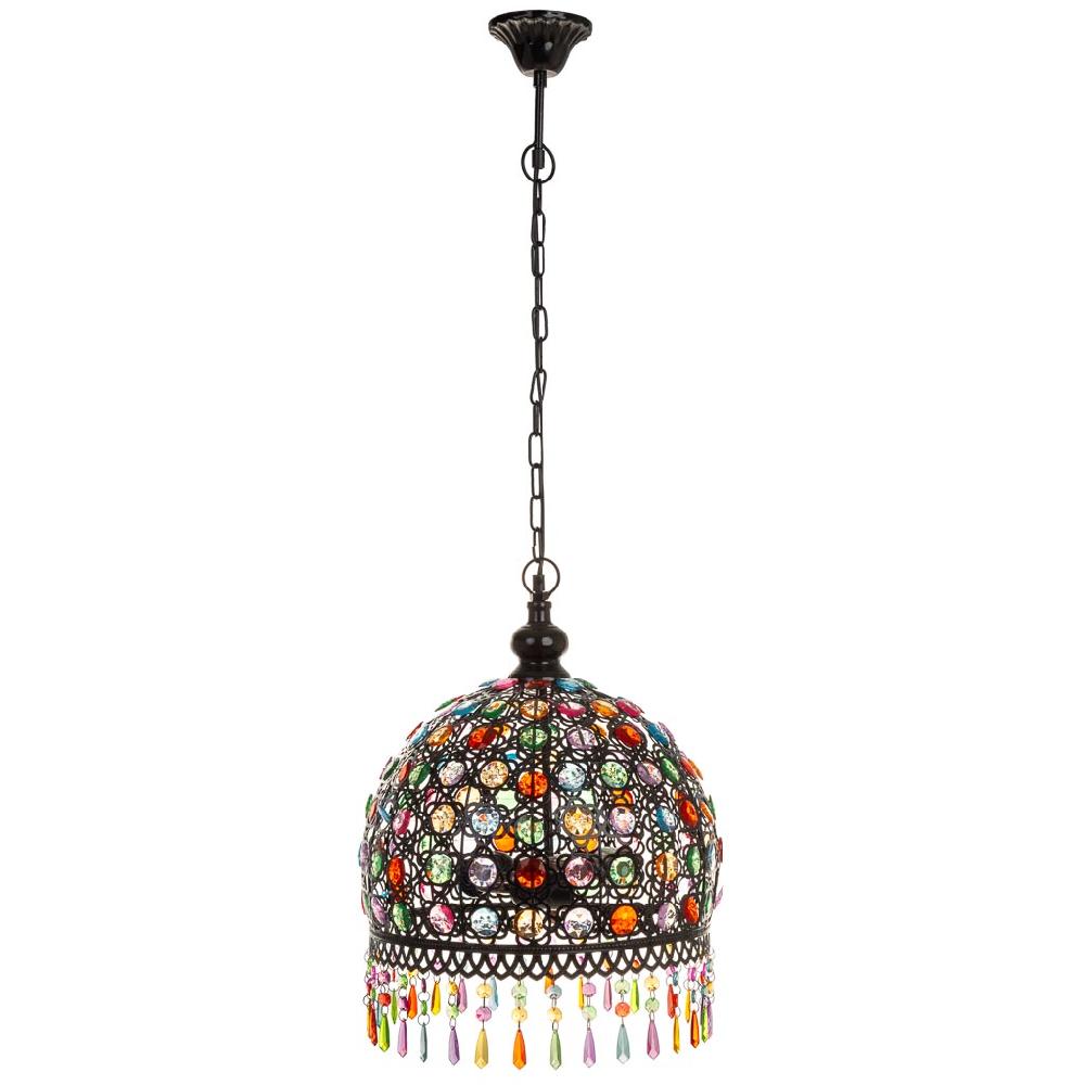 Creaciones Meng ILUMINACION - LAMPARAS DE TECHO - Lámpara De Metal Y Abalorios De Cristal Acrilico De Colores