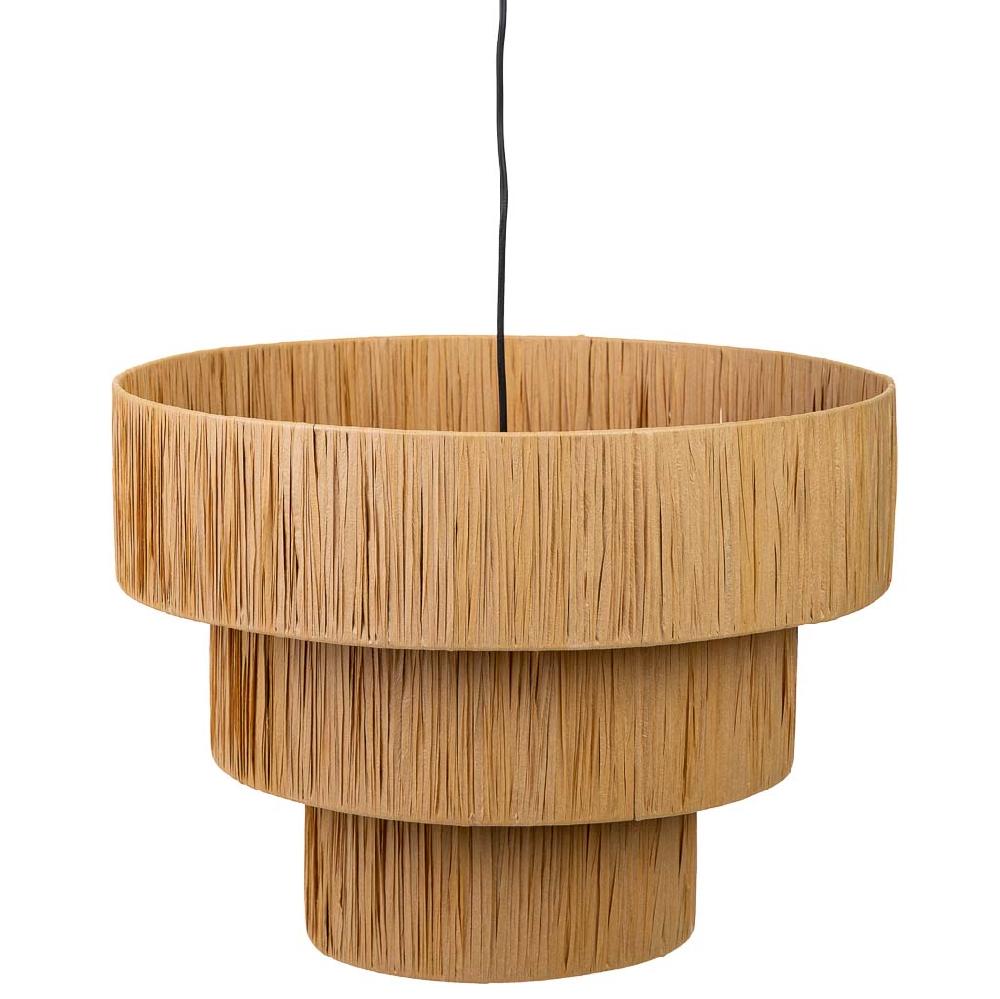 Creaciones meng ILUMINACION - LAMPARAS DE TECHO - lampara de techo de rafia y metal marron