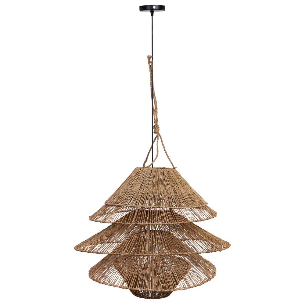 Creaciones Meng ILUMINACION - LAMPARAS DE TECHO - Lampara Techo De Ratan Marron