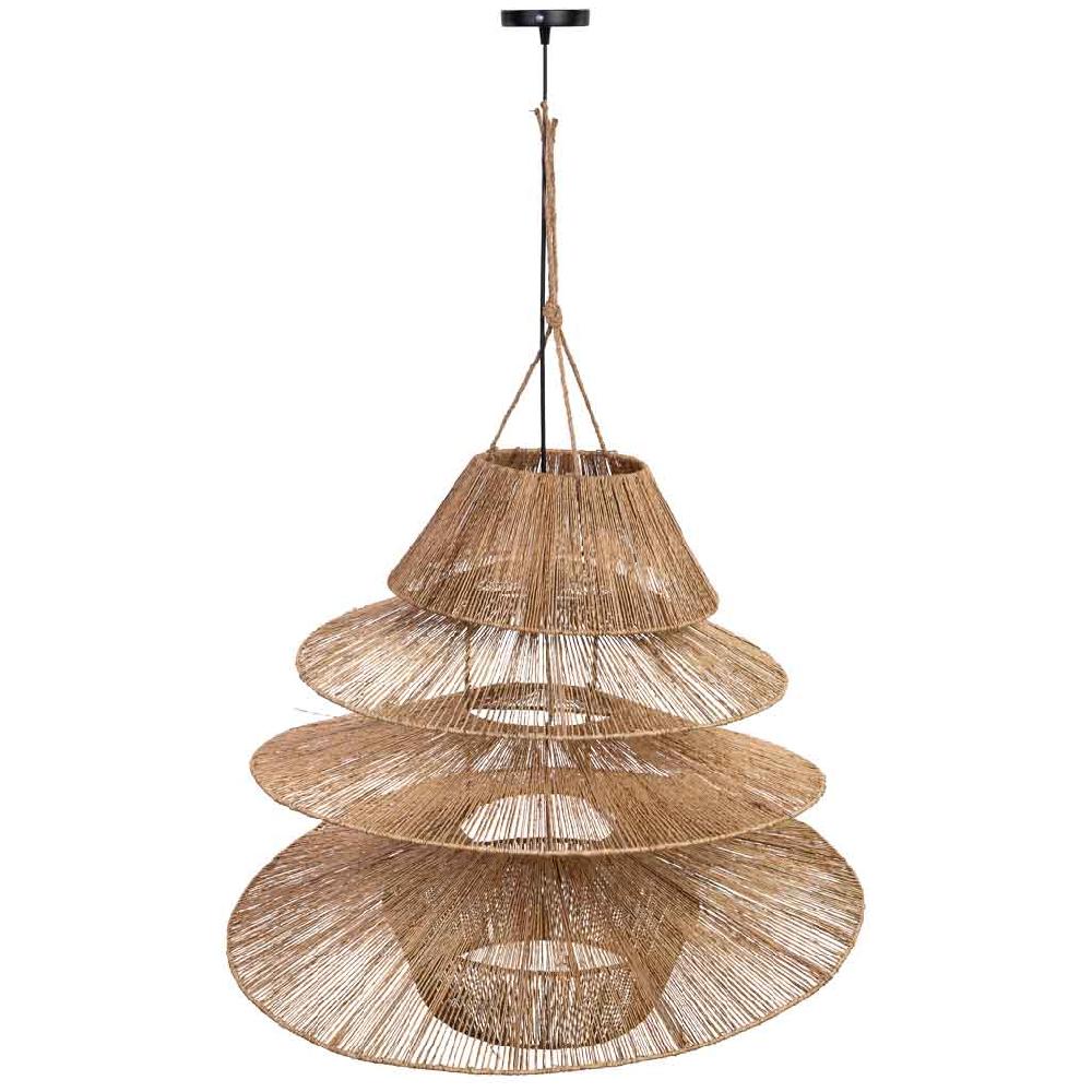 Creaciones meng ILUMINACION - LAMPARAS DE TECHO - lampara techo de ratan marron