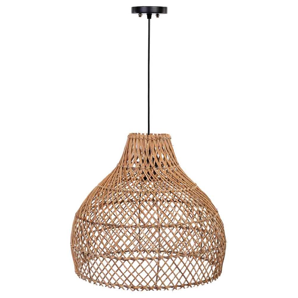 Creaciones Meng ILUMINACION - LAMPARAS DE TECHO - Lampara Techo De Ratan Marron