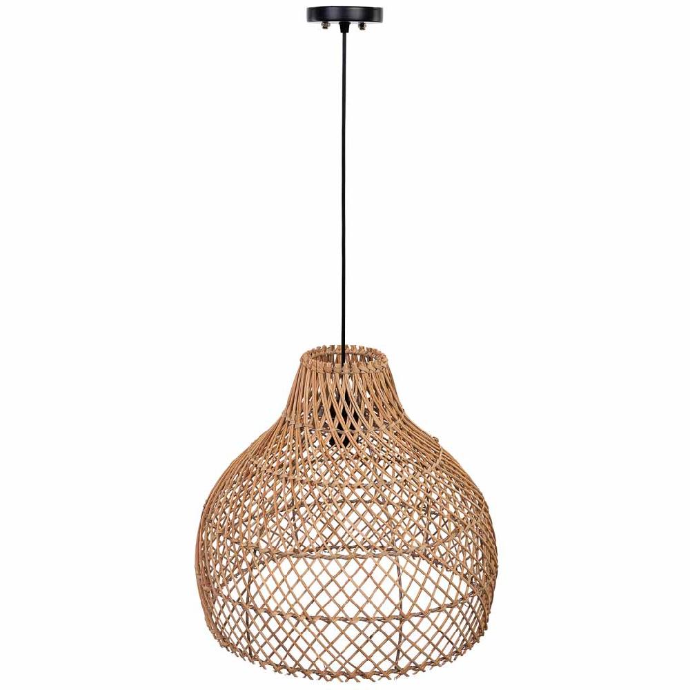 Creaciones meng ILUMINACION - LAMPARAS DE TECHO - lampara techo de ratan marron