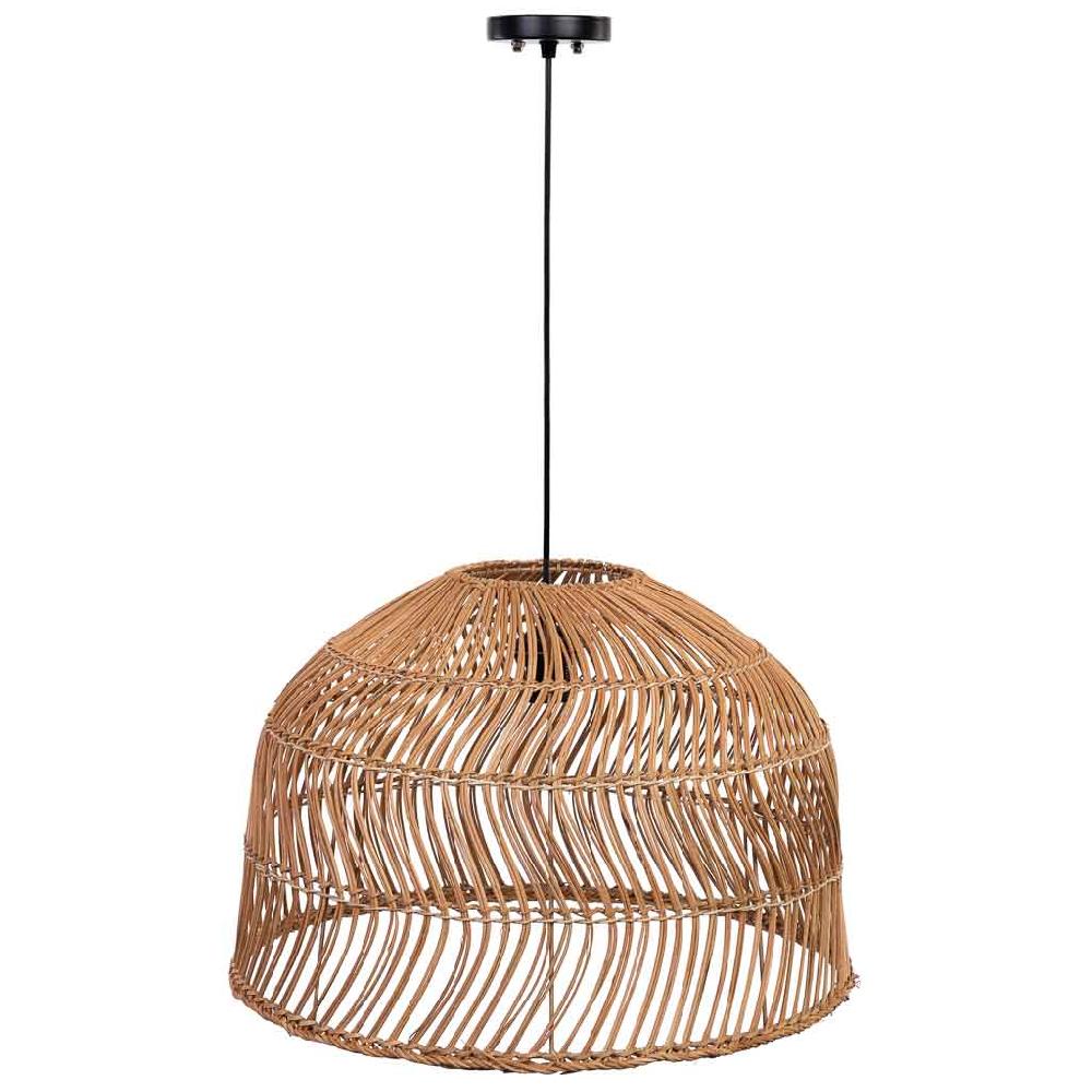 Creaciones Meng ILUMINACION - LAMPARAS DE TECHO - Lampara Techo De Ratan Marron