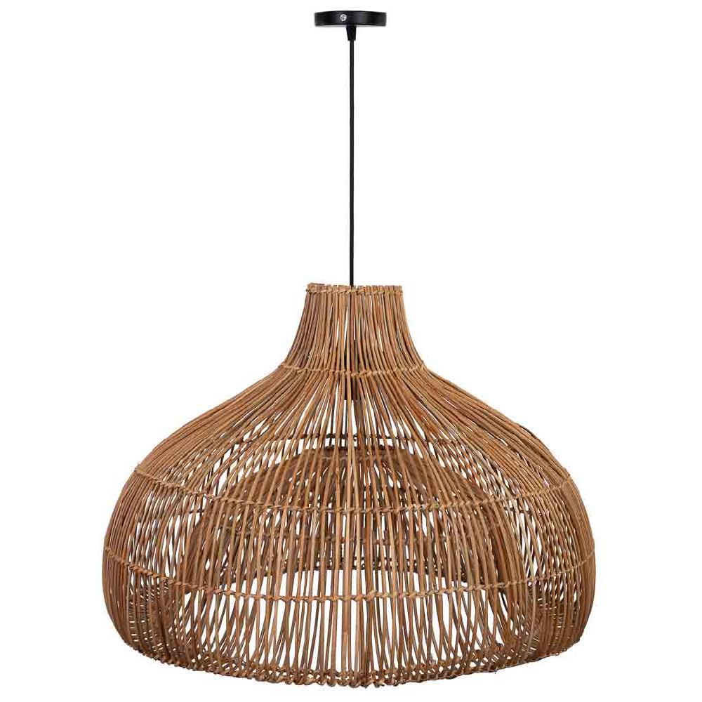 Creaciones Meng ILUMINACION - LAMPARAS DE TECHO - Lampara Techo De Ratan Marron