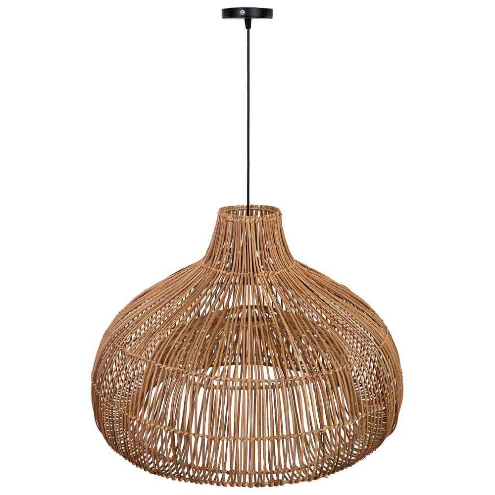 Creaciones meng ILUMINACION - LAMPARAS DE TECHO - lampara techo de ratan marron