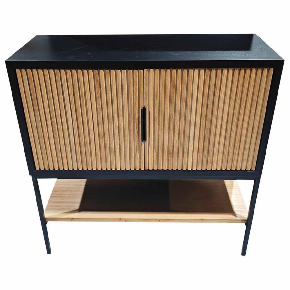 Creaciones meng MUEBLE - APARADORES - aparador 2 puertas madera y metal