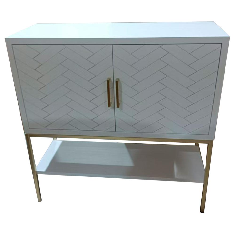 Creaciones meng MUEBLE - APARADORES - aparador 2 puertas madera y metal