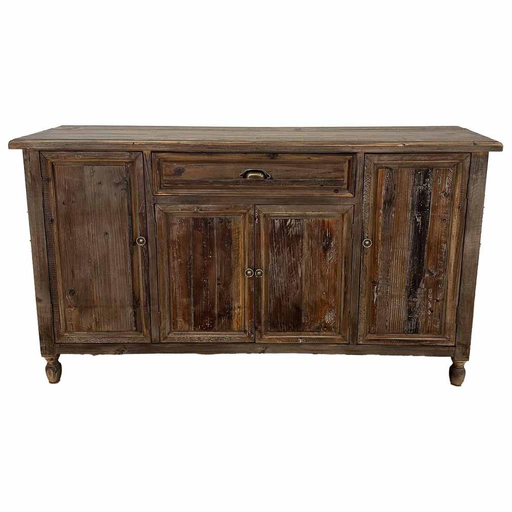 Creaciones meng MUEBLE - APARADORES - aparador de madera con 4 puertas y 1 cajón