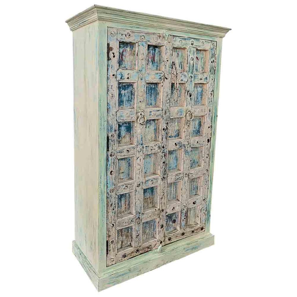 Creaciones meng MUEBLE - ARMARIO Y VITRINA - armario de madera acabado artesanal blanco