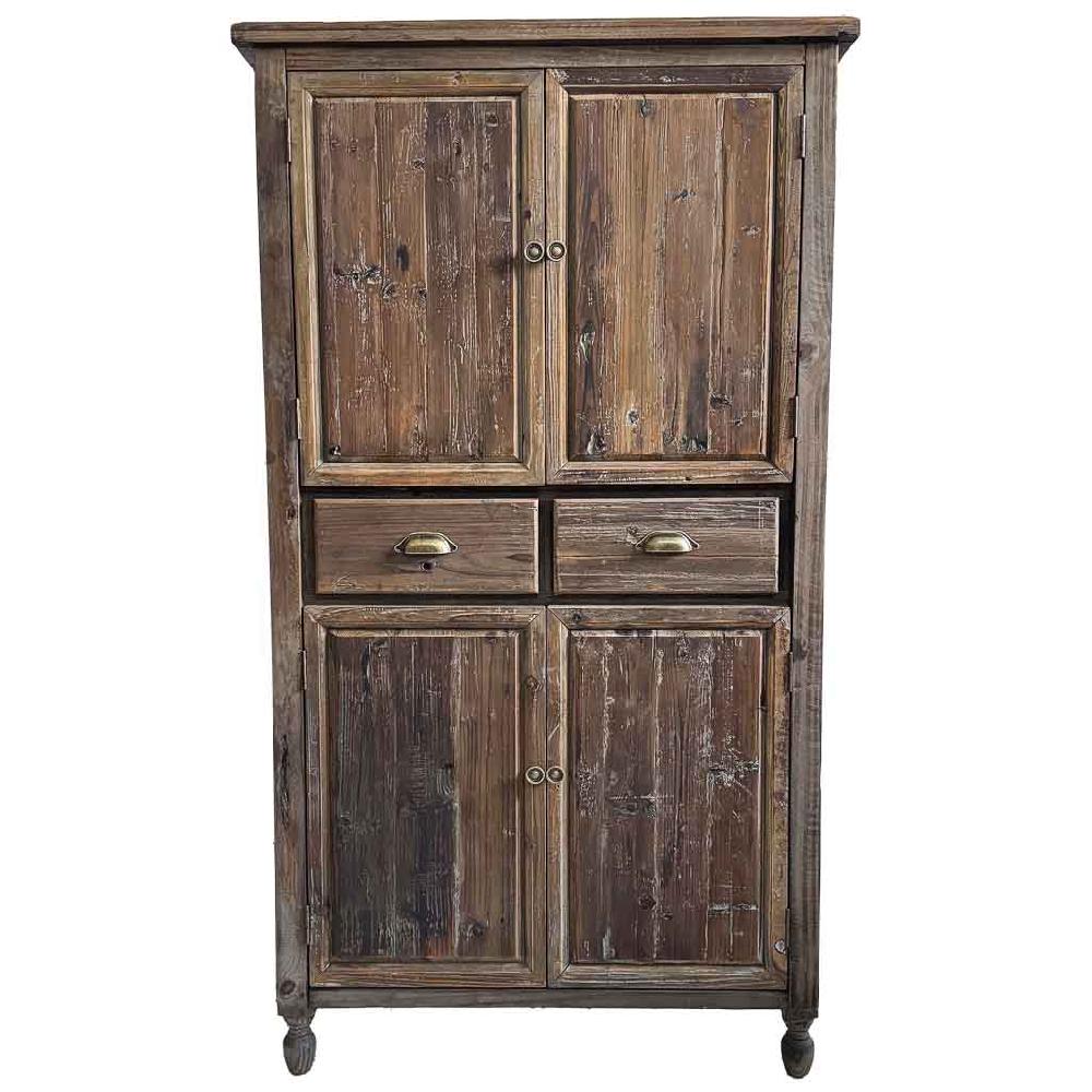 Creaciones meng MUEBLE - ARMARIO Y VITRINA - armario de madera con 4 puertas y 2 cajones