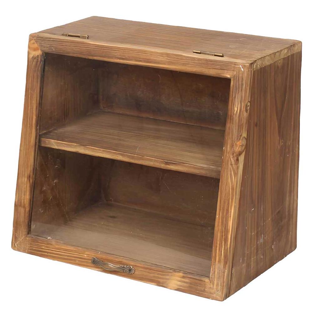 Creaciones meng MUEBLE - ARMARIO Y VITRINA - vitrina de madera con 1 puerta de cristal abatible y 1 balda