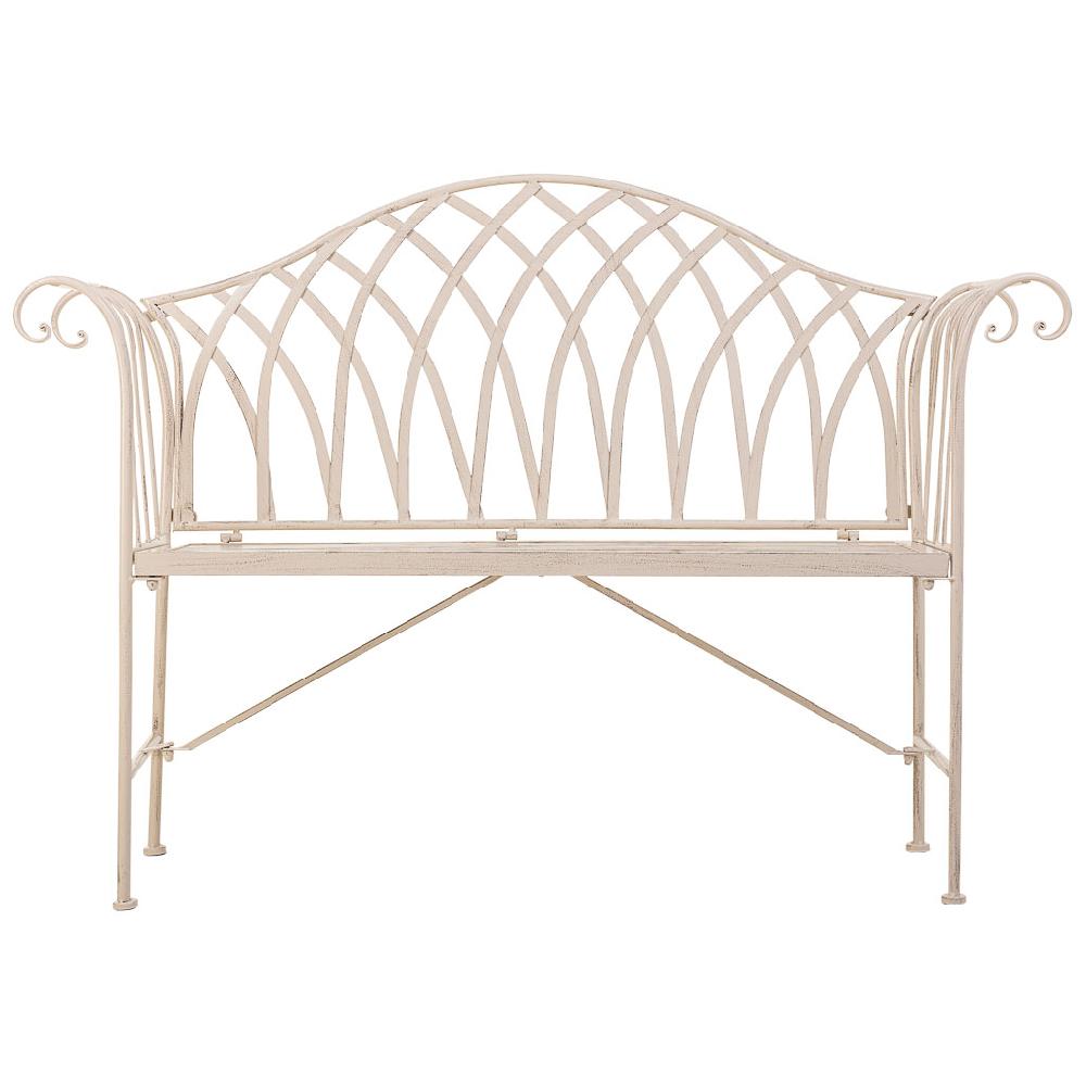 Creaciones Meng MUEBLE - BANCOS - Banco De Forja Blanco