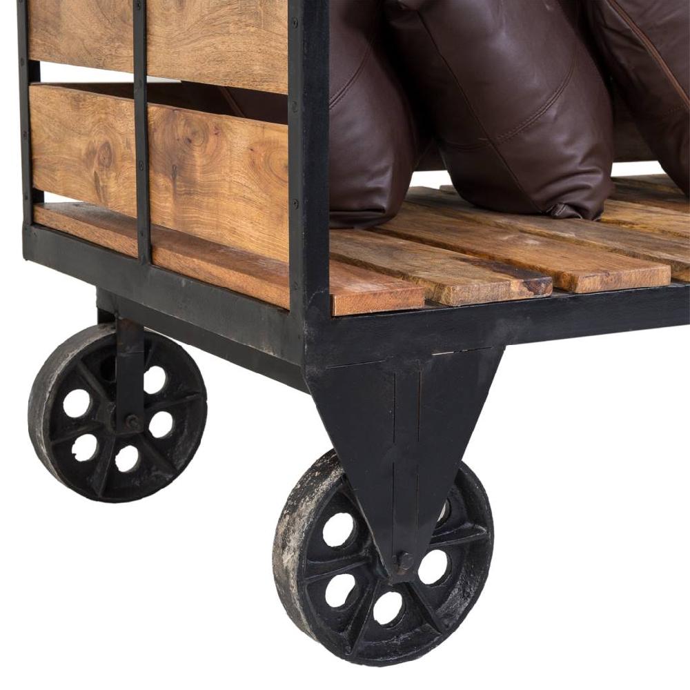 Creaciones Meng MUEBLE - BANCOS - Banco De Madera Y Metal