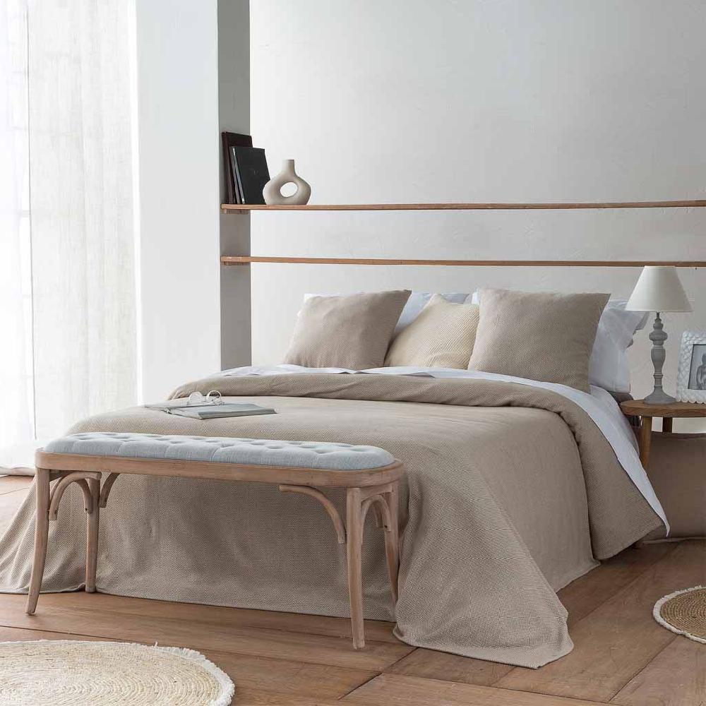 Creaciones Meng MUEBLE - BANQUETAS - Banqueta De Madera Tapizada