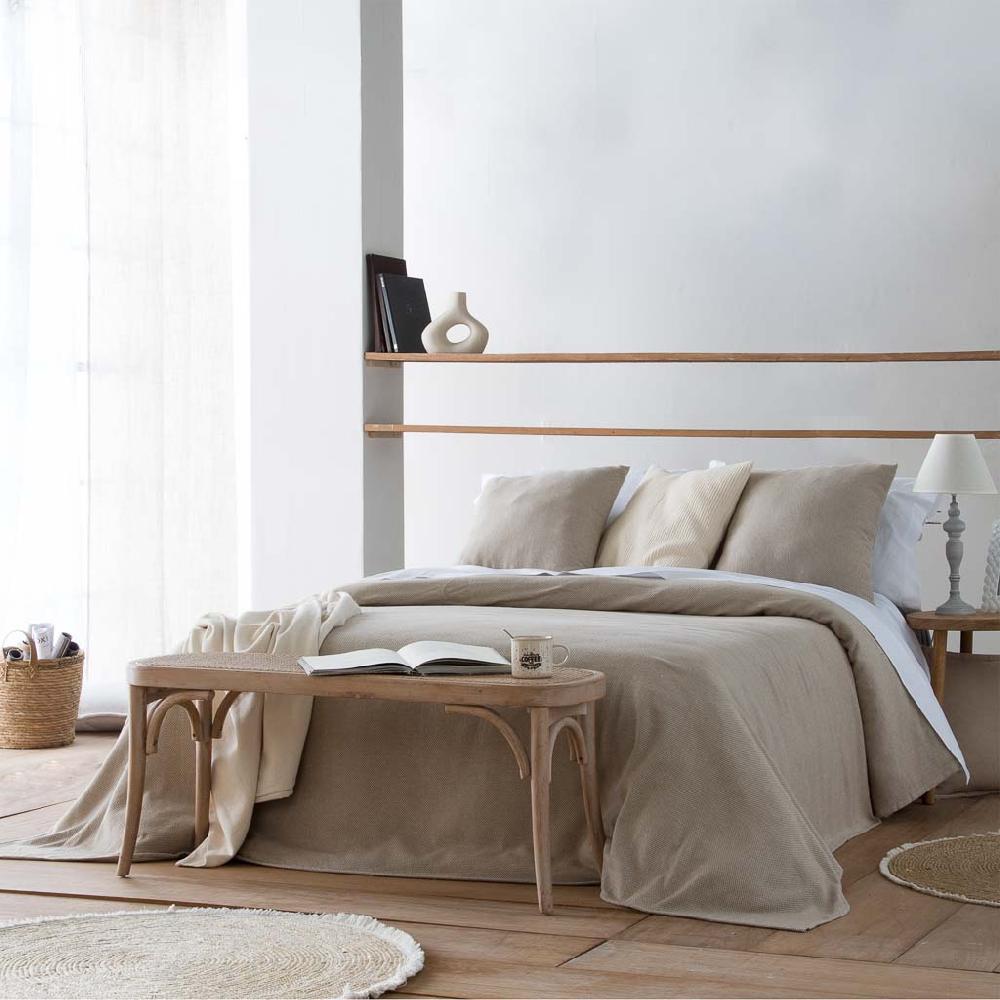 Creaciones Meng MUEBLE - BANQUETAS - Banqueta De Madera Y Rejilla