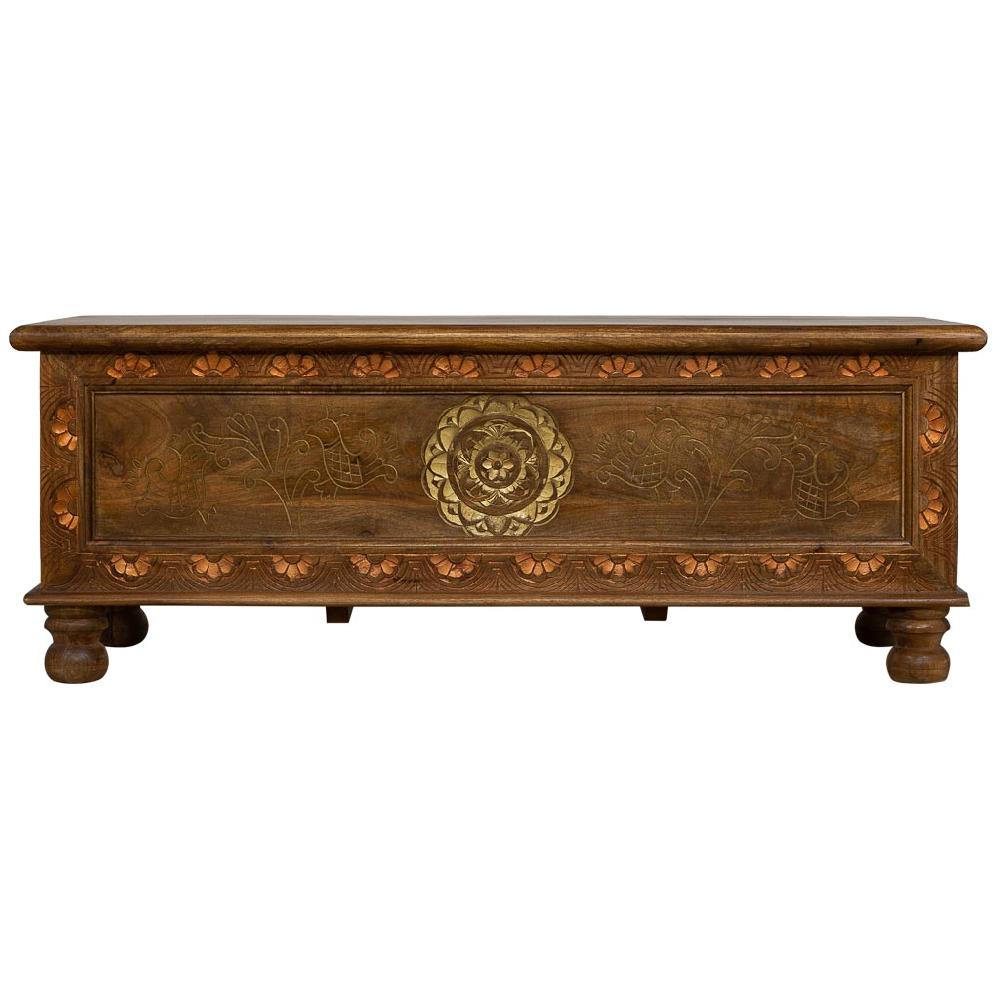 Creaciones Meng MUEBLE - BAULES - Baul Acabado Artesanal Marron