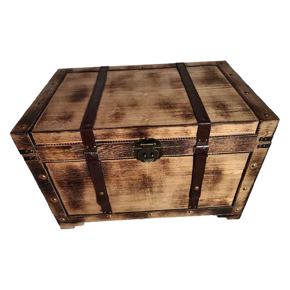 Creaciones meng MUEBLE - BAULES - baul de madera marrón