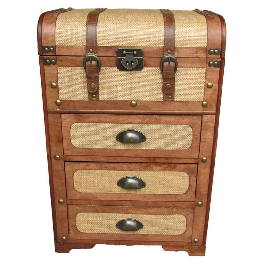 Creaciones meng MUEBLE - BAULES - baul de madera marrón